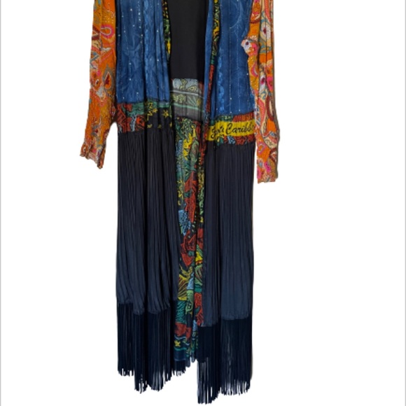 Custom Fleetwood Mac Stevie nicks Rhiannon Fringe Festival Kimono duster coat - Picture 10 of 11